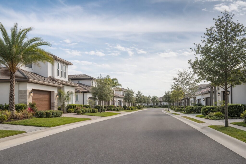 Lakewood Ranch neighborhood with well-kept homes and quiet residential streets, an established residential neighborhood